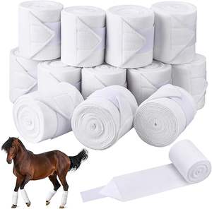 ผ้าพันขานังมีขนแกะนุ่มช่วยป้องกันไม่ให้ม้าเกิดความเสียหายและรักษาความสะอาดและปลอดภัย - Product Image 1