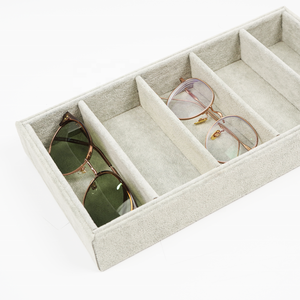 Estuche <span class=keywords><strong>de</strong></span> exhibición <span class=keywords><strong>de</strong></span> gafas <span class=keywords><strong>de</strong></span> franela personalizado con 6 ranuras para gafas <span class=keywords><strong>de</strong></span> sol Relojes Almacenamiento <span class=keywords><strong>de</strong></span> anteojos <span class=keywords><strong>Caja</strong></span> <span class=keywords><strong>de</strong></span> regalo <span class=keywords><strong>de</strong></span> viaje - Product Image 4