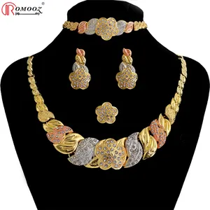 Zimas – ensemble de bijoux de mariage de luxe en alliage d'or 24K pour femmes, en zircon cubique avec couleur, bon marché