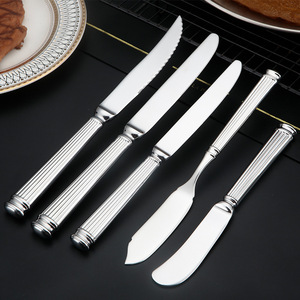 ชุดเครื่องเงินชุดคอลัมน์<span class=keywords><strong>โร</strong></span>ม5ดาว SS18<span class=keywords><strong>โร</strong></span>งแรม/เครื่องใช้บนโต๊ะอาหารปลอม10ชิ้นสำหรับร้านอาหารสุดหรู - Product Image 4