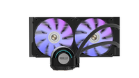 ALSEYE Desain Baru 2pcs Warna Hitam 120mm AIO Liquid Cooler ARGB CPU Water Cooler I240-B untuk Casing PC Gaming