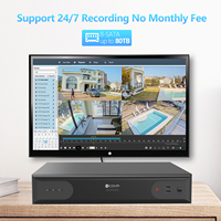 Enregistreur vidéo réseau NVR 4K 64 canaux de qualité professionnelle, 8 SATA, accès à distance et enregistrement 24h/24 et 7j/7 pour système de sécurité IP à grande échelle