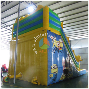 Toboggan gonflable à double piste sur le thème des Minions, en PVC de qualité commerciale, toboggan gonflable géant pour enfants, idéal pour la location lors de fêtes - Product Image 6