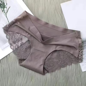 Bragas de Encaje Suaves y Sexys para Mujer, Ropa Interior sin Costuras de Seda de Hielo, Tallas Grandes M-2XL - Product Image 5
