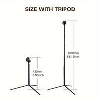 Monopode extensible en aluminium 14 or pod magnétique support de téléphone de golf trépied bâton support de pointe