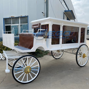Carroza Fúnebre de Alta Calidad con Caballos, Carroza Fúnebre Eléctrica con Ataúd de Cristal, Carroza Fúnebre Usada Barata en Venta - Product Image 2