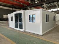 Maison conteneur extensible à double aile de 20/40 pieds, 1 à 4 chambres, avec chambre, salon, cuisine et salle de bain