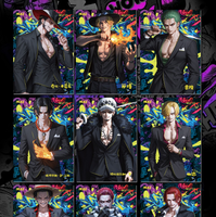 SHUOKA One Piece Collection Cartes Booster Box Anime Japonais Nami Luffy Zoro Cartes à Jouer Cadeaux pour Enfants