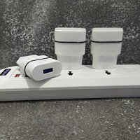 Chargeur mural USB haute puissance 5,8A, prise EU, adaptateur de voyage à charge rapide avec câble Micro Type-C