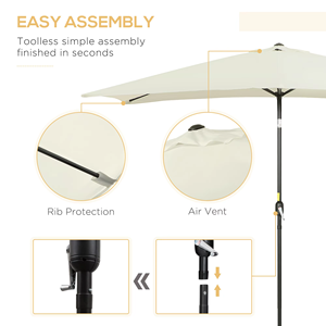 Gran oferta de fábrica, sombrillas de 3m, sombrillas de playa cuadradas con dosel antidecoloración y protección solar de alta calidad baratas - Product Image 4