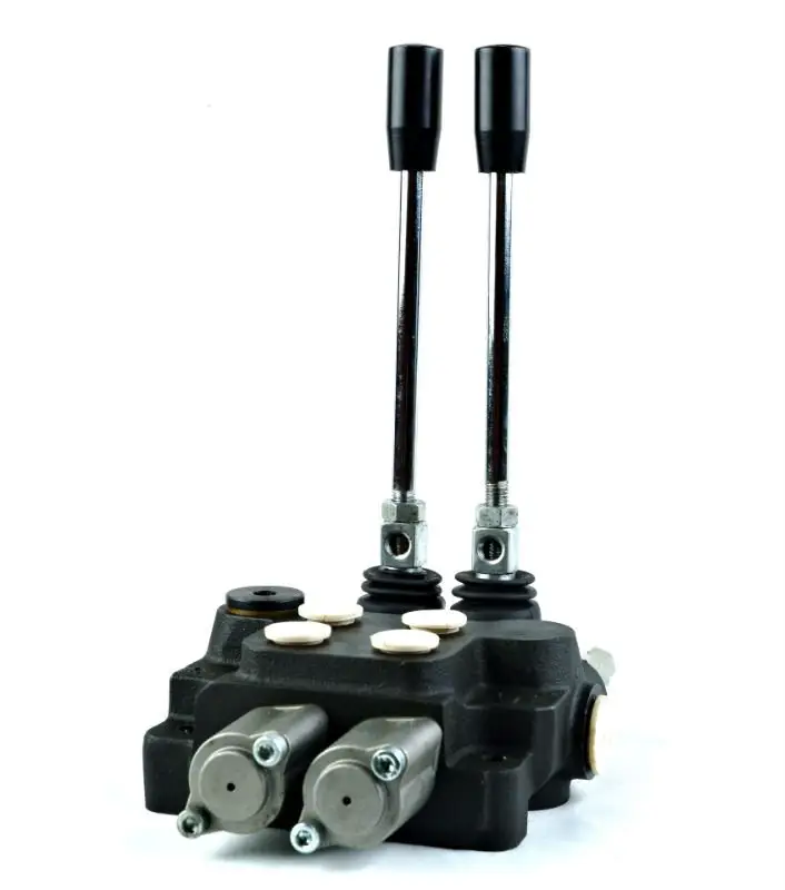 Hidrolik kontrol vanası seksiyonel vana manuel kontrol özelleştirilmiş hidrolik monoblok Joystick yönlü kontrol vanası