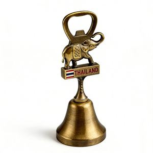 Clochettes de table en alliage de zinc personnalisées OEM/ODM avec ouvre-bouteille, souvenirs de voyage, cadeaux, vente en gros - Product Image 1