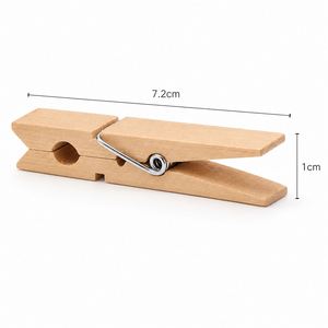 Pinces à linge gravées sur mesure, mini-pinces, clips nominatifs en bois personnalisés pour la mise en place de tables de dîner, artisanat et décoration - Product Image 5