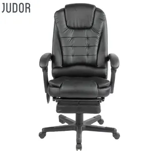 Judor ergonomik masaj ofis koltuğu lüks patron ofis masası ve sandalyeler katlanabilir Footrest ile