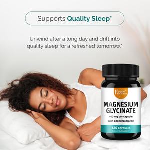 Cápsulas de Glicinato de Magnesio 400mg con Etiqueta Personalizada, Favorecen un Sueño de Calidad para Adultos, Suplemento de Glicinato de Magnesio - Product Image 6