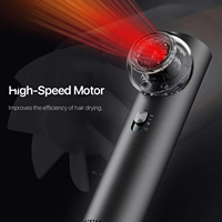 Sèche-cheveux électrique 2 en 1 à moteur ionique 220 tr/min pour usage domestique, vent chaud et froid, avec diffuseur, 30000 V