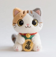 Conception personnalisée Maneki Neko chat porte-bonheur jouet mascotte mignonne animaux en peluche jouets peluches