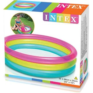 Trans <span class=keywords><strong>Intex</strong></span> 57104 Fluorescente <span class=keywords><strong>Piscina</strong></span> de tres anillos Inflable <span class=keywords><strong>Piscina</strong></span> <span class=keywords><strong>redonda</strong></span> para bebés - Product Image 4