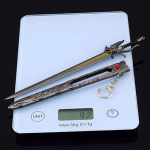 Final Fantasy XV Noctis Lion Heart Sword Réplica de aleación de zinc de metal completo con funda y llavero Juego de decoración coleccionable Periférico - Product Image 2