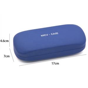 Bestpackaging Großes Brillenetui Optik Sonnenbrillenetui aus PU-Leder Hartmetall Brillenetui mit Silberprägung Logo - Product Image 2