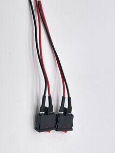 Accessoires pour motos, interrupteur pour moto/vélo électrique, interrupteur plat à deux broches avec fils, interrupteur d'alimentation pour phare LED - Product Image 5