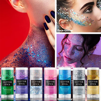 Stick illuminateur waterproof longue tenue Luxfume, paillettes arc-en-ciel volumineuses pour les fêtes, maquillage pour les cheveux et le corps, brillance intense, cosmétique
