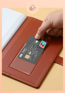 Carpeta de Banco Personalizada de Cuero PU Impermeable, Carpeta de Regalo de Tapa Dura A5, Libreta de Almacenamiento de Recibos de Depósito Comercial, Libro de PVC - Product Image 4