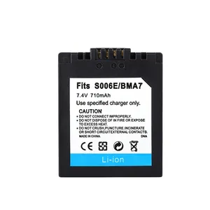 <span class=keywords><strong>Cgr</strong></span> CGA-S006 s006a <span class=keywords><strong>S006E</strong></span> DMW-BMA7 710mAh có thể sạc lại pin máy ảnh cho DMC fz7 fz8 fz28 fz30 fz35 fz38 fz50 Pin - Product Image 1