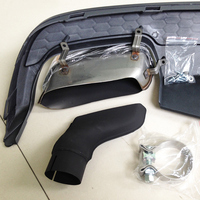 Diffuseur d'échappement arrière Durable personnalisé pour Audi A6 2011-2022 mis à niveau vers AUDI S6 2011-2021 pare-chocs arrière de voiture avec embouts d'échappement