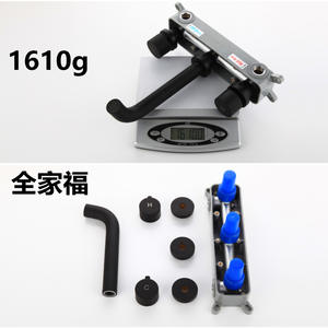 Grifo de lavabo de pared con 2 manijas, válvula de cerámica, instalación amplia para lavabo de baño - Product Image 4