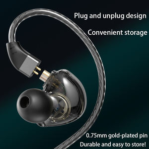 Auricolari In-Ear Hi-Fi con Driver Dinamici 2DD e Armatura Bilanciata, Cuffie Monitor Cablate di Alta Qualità con Microfono - Product Image 4
