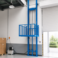 Vertikaler Lastenaufzug, Hydraulischer Wandmontierter Fracht-Aufzug für Keller, Kleiner Güteraufzug