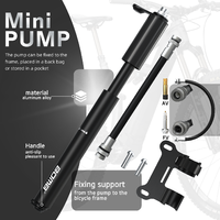 Pompe à vélo BOMB MTB, pompe à pneus pour cadre de vélo, accessoires de vélo en alliage d'aluminium, mini pompe à main portable pour pneus de vélo de montagne et de route
