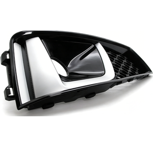 Cubierta de Faro Antiniebla de Plástico Nueva con Marco Negro de Panal para Audi A4L B9 SLINE 2017-2019 - Product Image 4