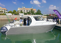 Yacht de luxe de 8,8 m/29 pieds, catamaran en aluminium, bateau de pêche avec moteur de 500 à 700 CV, stable pour les loisirs et les excursions, homologué CE