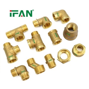 Raccordi in ottone IFAN forgiati e fusi da 1/2, 3/4, 1, 2 pollici, raccordi filettati in ottone, gomiti, tee, raccordi in ottone - Product Image 2