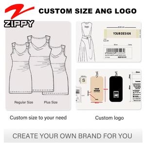 <span class=keywords><strong>Vestido</strong></span> Midi ZIPPY OEM Personalizado, Elegante, de Piel Sintética, Estilo Vintage de Lujo, con Cuello en V Profundo, Mangas Largas Abullonadas y Abertura Trasera, Ajustado al Cuerpo - Product Image 3