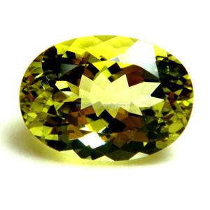 Piedra de cuarzo limón certificada Forma ovalada Corte facetado Piedra preciosa natural para joyería Anillo Colgante Fabricación de piedras preciosas sueltas Cuarzo limón - Product Image 6