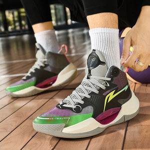 Zapatillas de Baloncesto Deportivas de Caña Alta para Hombre, Parte Superior de Malla, Entresuela de TPU, Cómodas, Antideslizantes, Duraderas, con Cordones, para Todas las Temporadas - Product Image 5