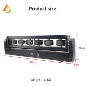 AICPOSE Luz Láser Móvil de 6 Cabezas para Escenario, Discoteca, Fiesta, Luz de Flecha Móvil RGB - Product Image 3