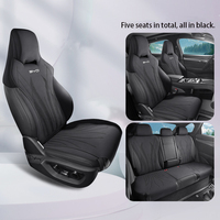 Housses de siège personnalisées en daim ventilé pour BYD Sealion 7 EV, protection de siège de voiture, accessoires intérieurs EV, accessoires automobiles
