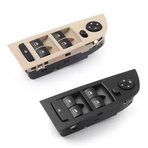 Interruptor de elevalunas eléctrico para BMW Serie 3 E90 E91 61319217329, panel de control de puerta eléctrico negro y beige - Product Image 1