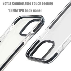 Funda de TPU transparente para teléfono móvil Samsung, carcasa rígida personalizada en color rosa y azul, para <span class=keywords><strong>Android</strong></span> S23 ultra A53 A52 - Product Image 5