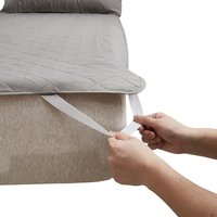 Drap-housse matelassé imperméable à ultrasons en polyester avec élastiques, multicolore et multi-motifs, pour la maison et l'hôtellerie, OEM ODM disponible