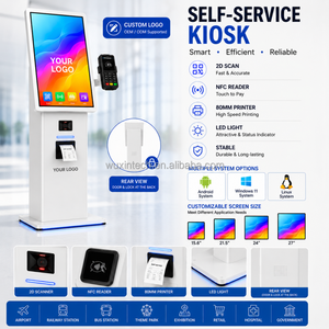 Kiosques de services publics efficaces WUXIN 21,5 pouces, terminaux de libre-service, renouvellement d'identité et demandes de permis, scanner de passeport - Product Image 4
