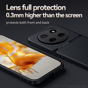 Funda Protectora de Lujo para Honor <span class=keywords><strong>X80pro</strong></span> Max, Textura de Cuero, Tacto Sedoso, TPU Mate, PC, Soporte Magnético para Auto, Antiarañazos - Product Image 5