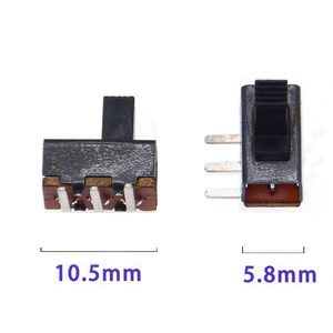 Interruptor de Palanca SS-12F21 de 3 Pines y 2 Posiciones, Altura de Palanca de 5 mm y 6 mm, Interruptor SMT de Ángulo Recto para Electrónica - Product Image 4