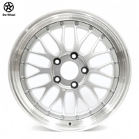 Jantes à rayons forgées modifiées DW, finition argent poli, 17 18 19 20 21 22 pouces, style Barometer Windsock, pour BMW AUDI Tesla