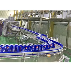 Automatico di bevande a base di cola succo di birra barattolo di latta di trasporto nastro trasportatore di alimentazione trasportatore a catena