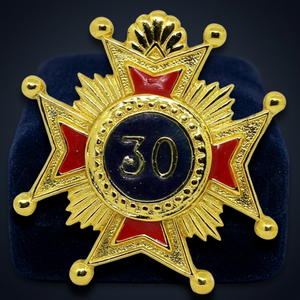เข็มกลัดรูปดาวเคลือบทองเหลืองชุบทองคำแท้ ประดับด้วยคริสต์โรส ระดับ 30 พร้อมเคลือบเงาอย่างดี สำหรับใช้เป็นของที่ระลึกหรือของที่ระลึกสำหรับการส่งเสริมการขาย - Product Image 3